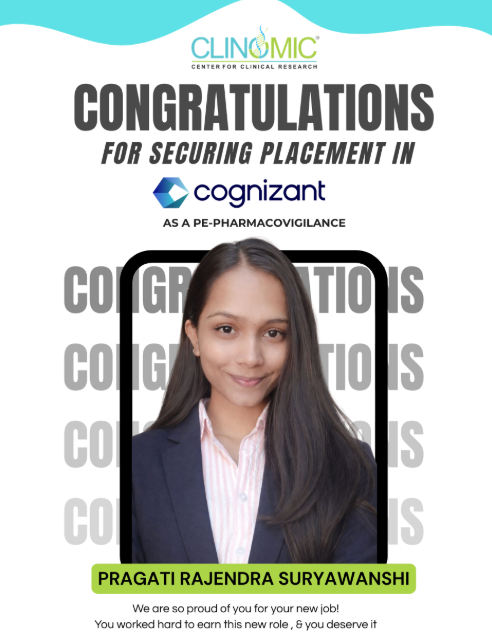 Pragati Rajendra Suryawanshi placed as PE-Pharmacovigilance at Cognizant